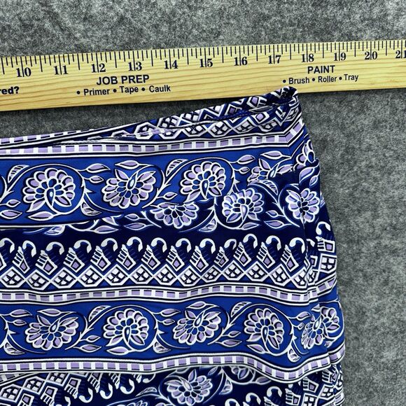 J. McLaughlin Nicola Skirt‎ WOMEN'S XL Blue Purple Catalina Cloth Travel Office - Picture 9 of 9